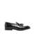 Doucal's Black Slip-On Loafers With Tassel Detail In Smooth Leather Man Black