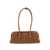 OSOI 'Boat Wide Mini' Brown Shoulder Bag With Round Handles And Logo Lettering On The Front In Nubuck Leather Woman Beige