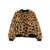 MSGM ANIMALIER FUR BOMBER GIRL Beige