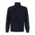 Kangra Blue Sweater With High Neck And Half Zip Closure On The Front In Wool Man BLUE