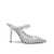 Jimmy Choo Jimmy Choo 'Bing' Mule In Laminated Leather And Transparent Tulle SILVER