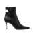 Jimmy Choo 'Camie' Black Ankle Boots With Knot Detail In Leather Woman Black