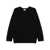 P.A.R.O.S.H. Black Crewneck Sweater With Asymmetric Hem In Wool And Cashmere Woman Black