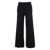 P.A.R.O.S.H. Black Pants With High Elastic Waist In Wool And Cashmere Woman Black