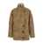 Isabel Marant Beige Shearling Coat With High Collar And Button Closure In Leather And Fur Woman Beige
