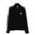 Casablanca Black High Neck Sweatshirt With Logo Patch On The Front In Wool Man Black
