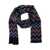 MISSONI BEACHWEAR Multicolor Scarf With Zigzag Motif And Fringed Hem In Wool Man MULTICOLOR