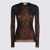 Jean Paul Gaultier Jean Paul Gaultier Black And Brown Top Black