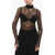 Balmain Long Sleeved See-Through Lace Top Black