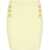 Balmain Knitted Miniskirt With Double-Breasted Design Yellow