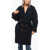 Balmain Wool Blend Double-Breasted Coat With Belt Blue
