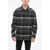 Fendi Checked Virgin Wool Overshirt With Double Breast Pocket Blue