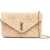 Saint Laurent Clutch Bag With Chain "Cassandras" BEIGE