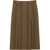 Saint Laurent Wool And Cashmere Midi Skirt BEIGE