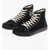 Maison Margiela Mm22 Canvas Tabi High-Top Sneakers With Side Print Black
