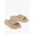 TOD'S Rubber Slides With Embossed Logo Beige