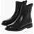 Tory Burch Leather T-Gore Chelsea Booties Black