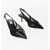 Alaïa Mesh Slingbacks With Patent Leather Details 5Cm Black