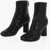 Bottega Veneta Woven Leather Booties With Back Zip 7Cm Black