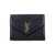 Saint Laurent Saint Laurent Cassandre Matelassé Flap Pouch In Quilted Lambskin Black