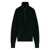 LEMAIRE Lemaire Half Zip Sweater In Ribbed Virgin Wool Black