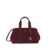 Michael Kors Bordeaux Shoulder Bag With Metallic Pendant In Suede Woman Red