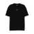 M44 LABEL GROUP Black Crewneck T-Shirt With Logo On The Front And Maxi Logo On The Rear In Cotton Man Black