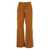 TELA Beige Pants With Belt Loops And Semi-Elastic Waist In Suede Woman Beige