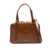 A.P.C. 'Virginie' Brown Shoulder Bag With Removable Shoulder Strap And Front Logo In Leather Woman BROWN