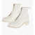 GUIDI Leather Booties With Front Zip 5Cm White