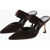 Manolo Blahnik Suede Brontiamusa Mules With Spool Heel 7Cm Brown