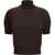 PETAR PETROV Short sleeve wool Sweater EBONY WOOD