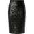 Pinko Pappacieca pencil skirt with sequins NERO LIMOUSINE