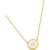 Marc Jacobs "Button Pendant" Necklace GOLD