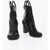 RANDOM IDENTITIES Leather Handle Booties With Vibram Sole 8Cm Black