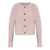 BY MALENE BIRGER By Malene Birger Cropped Rib Wool Blend Cardigan CHALK PINK