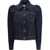 Alexander McQueen Denim Jacket with pointed shoulders DARK BLUE WASH