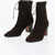 CAREL PARIS Suede Colette Lace-Up Booties 10Cm Brown