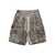 Rick Owens Rick Owens Drkshdw Black And Beige Cotton Shorts BLACK WASHED FOIL