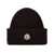 Moncler Moncler Logo Hat In Brown Virgin Wool And Cashmere BROWN