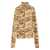 Ganni Ganni Printed Turtle-Neck Sweater Beige