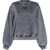 Alexander Wang Embossed Logo crewneck Sweatshirt WASHED GRANITE
