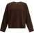 GR10K Brushed Plain Wool Long Sleeve DARK BROWN