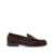 Sebago 'Joe Modena' Brown Pull-On Loafers With Horsebit Detail In Suede Man BROWN