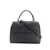 Orciani Orciani Orciani Black Leather Bag With Flap And Handle Black