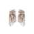 Helenezubeldia Helenezubeldia "Timeless" Crystal Waterfall Earrings Clips Accessories GREY