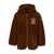 MINI RODINI Bear emb pile jacket Brown