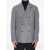 Lardini Double-Breasted Jacket In Pure Virgin Wool GREY