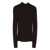 TWINSET Twinset Black Ribbed Wool Turtleneck Sweater BROWN