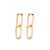 Emanuele Bicocchi Emanuele Bicocchi Gold-Plated Silver Chain Link Earrings GOLD